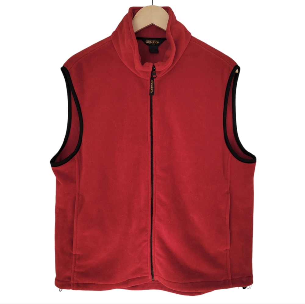 Woolrich John Rich And Bros | Red Fleece Vest Full Zip